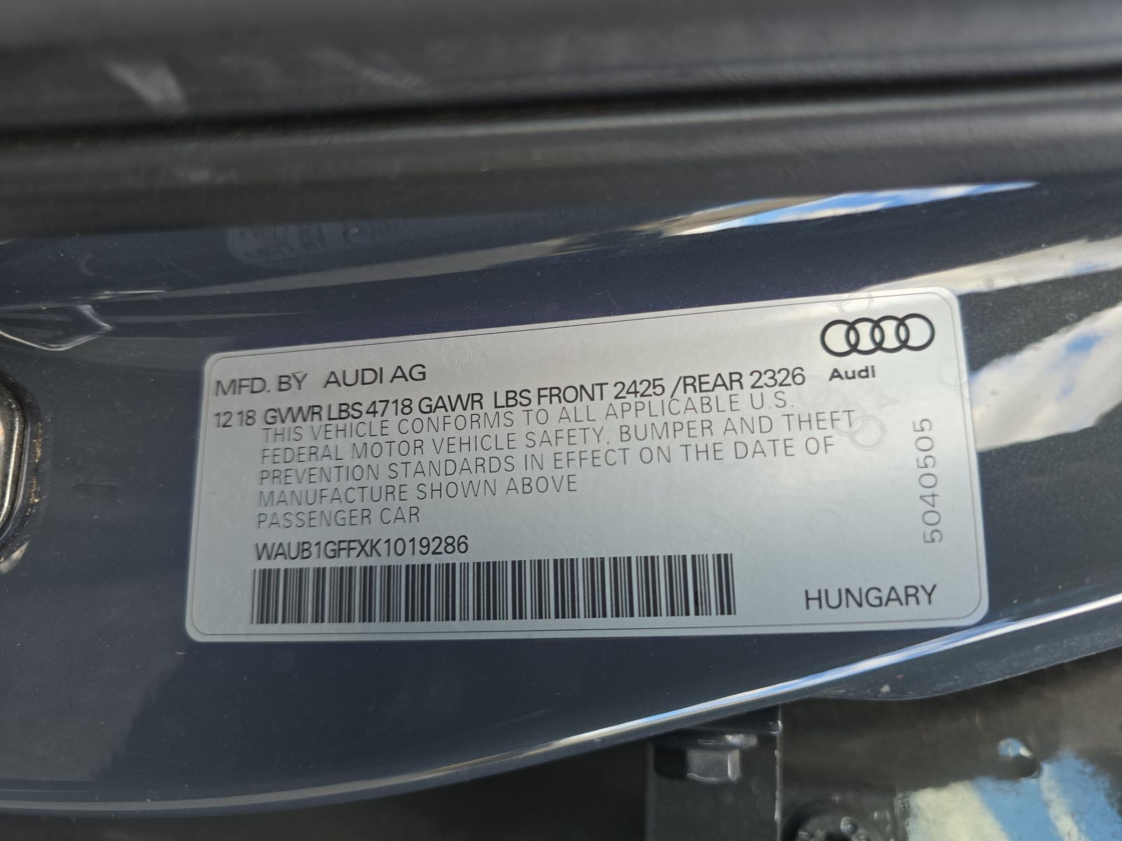 2019 Audi S3 Premium Plus AWD