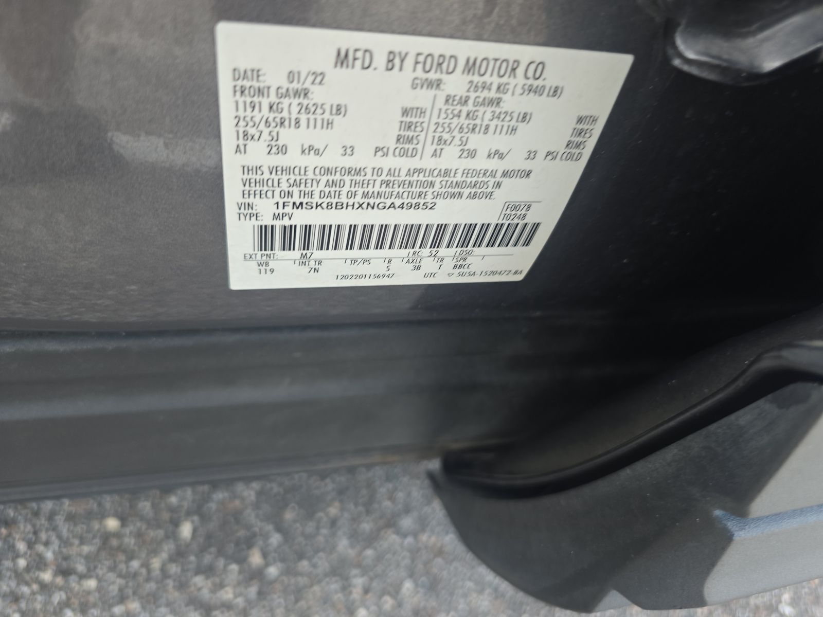 2022 Ford Explorer Base AWD