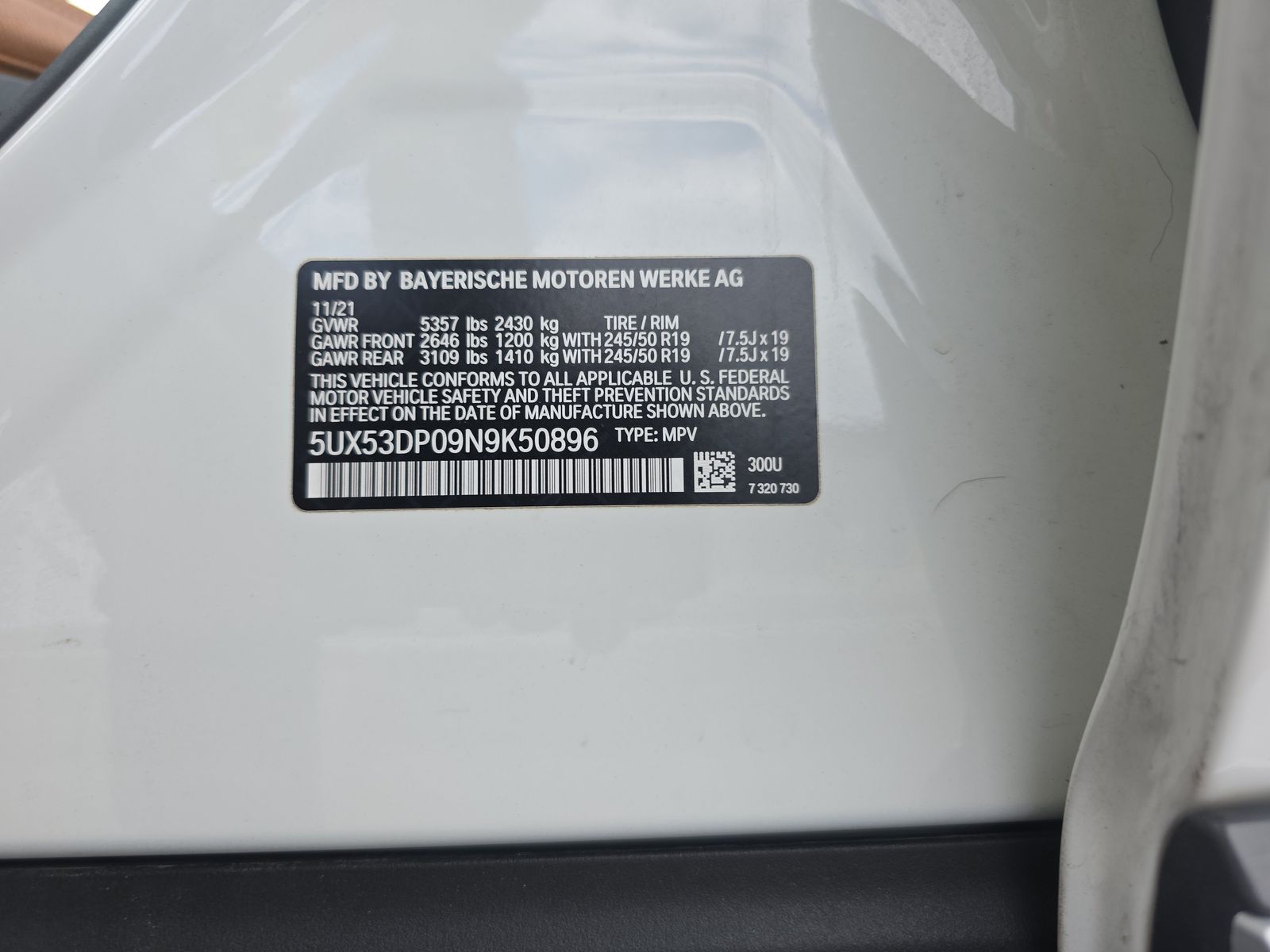 2022 BMW X3 xDrive30i AWD