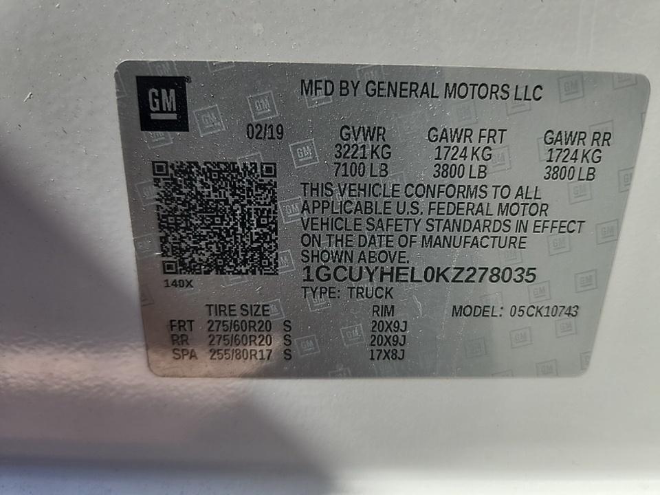 2019 Chevrolet Silverado 1500 High Country AWD