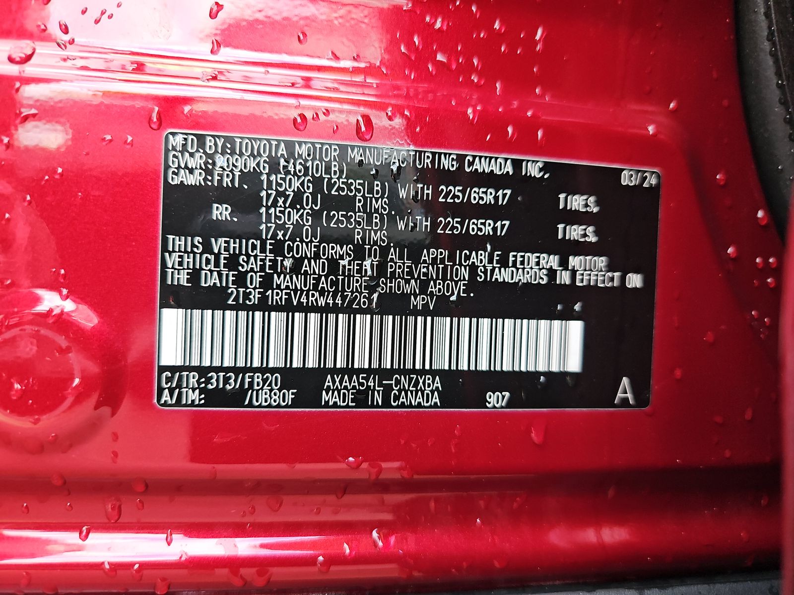 2024 Toyota RAV4 LE AWD