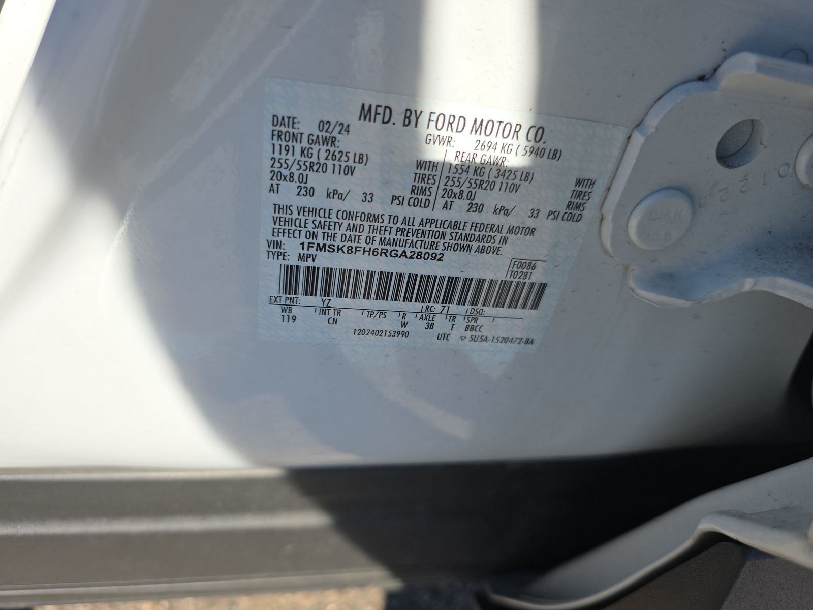 2024 Ford Explorer Limited AWD