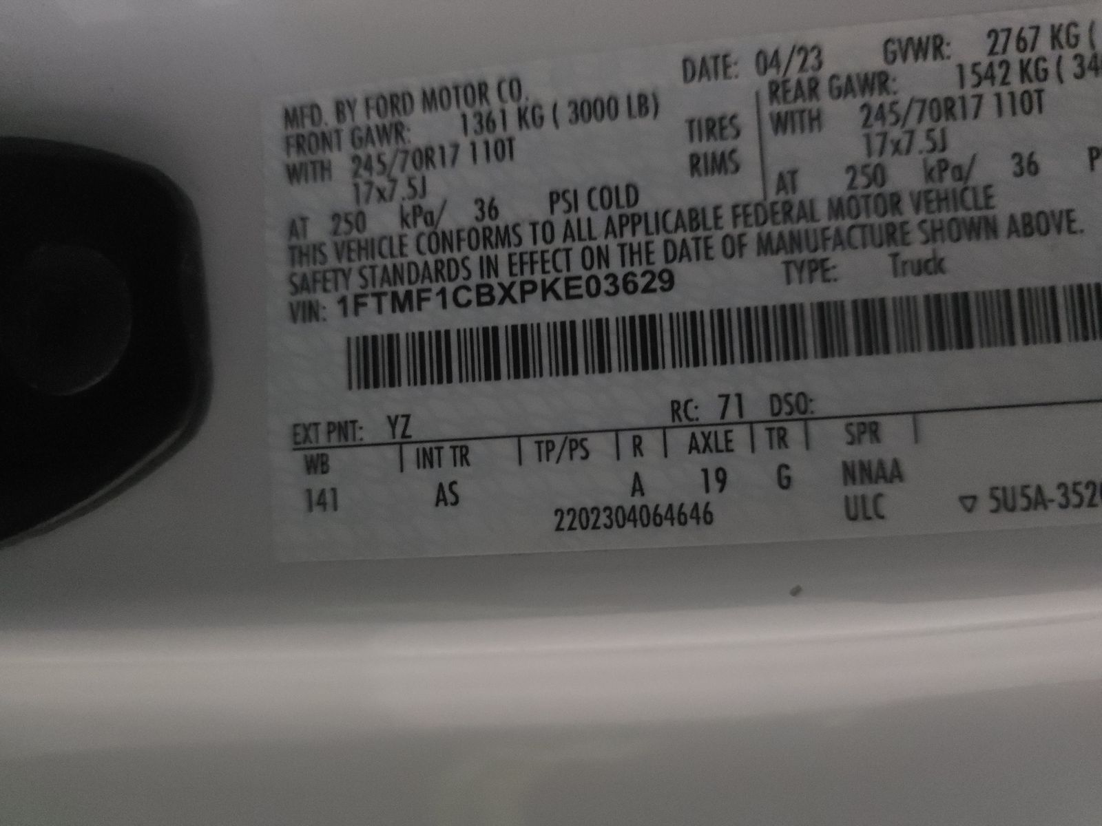 2023 Ford F-150 XL RWD