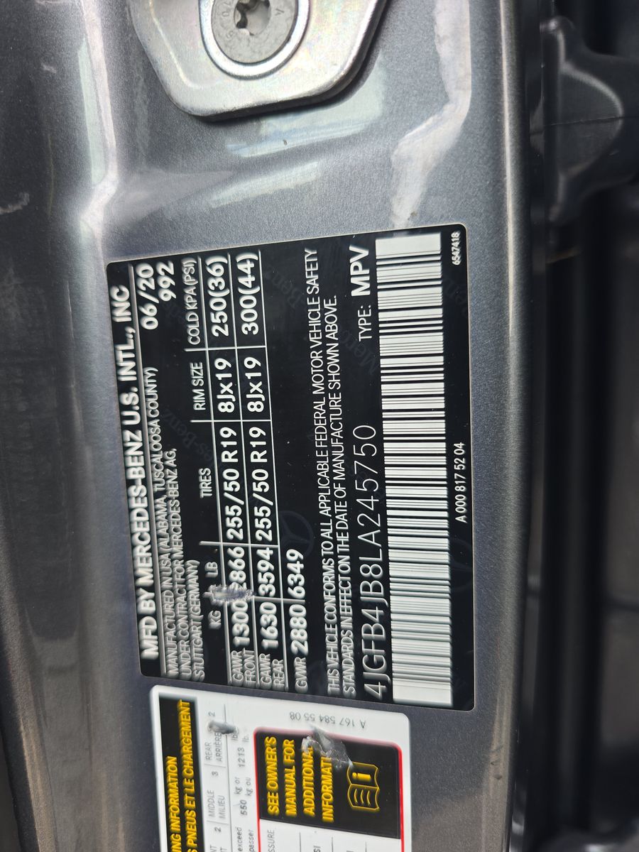 2020 Mercedes-Benz GLE GLE 350 RWD