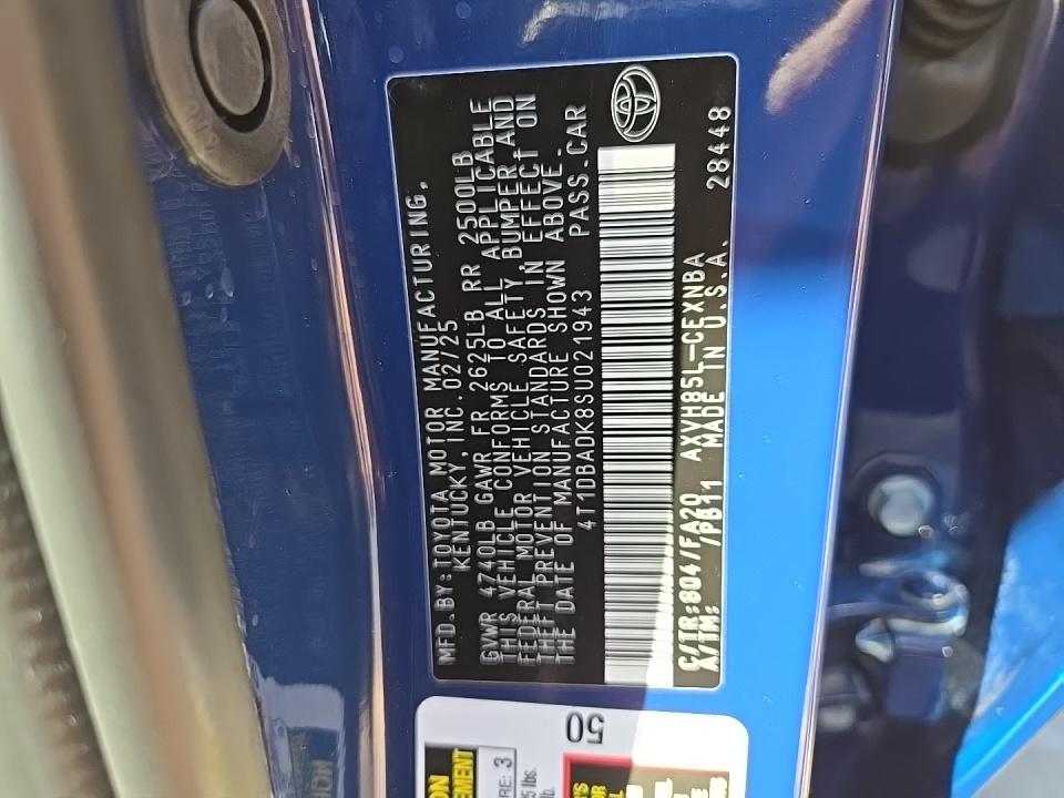 2025 Toyota Camry LE AWD