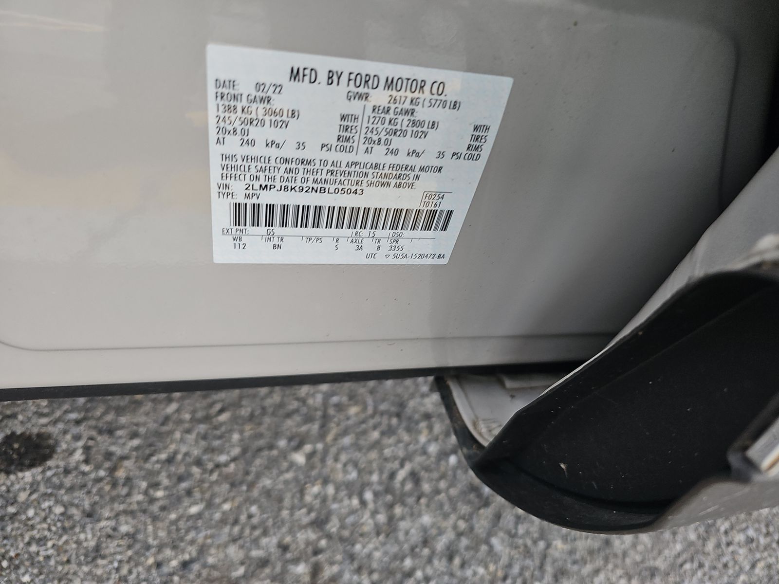 2022 Lincoln Nautilus Reserve AWD