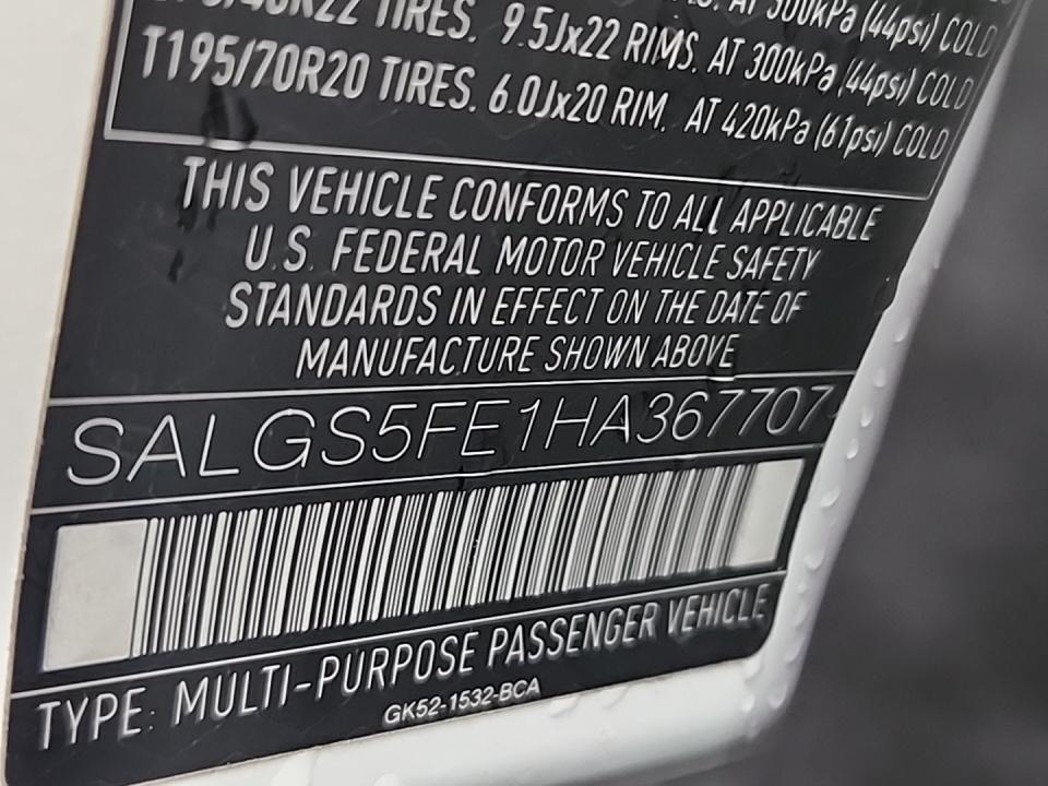 2017 Land Rover Range Rover Supercharged LWB AWD