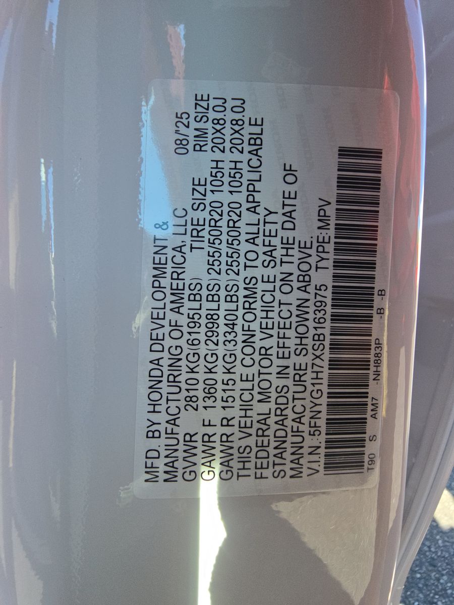 2025 Honda Pilot Touring AWD