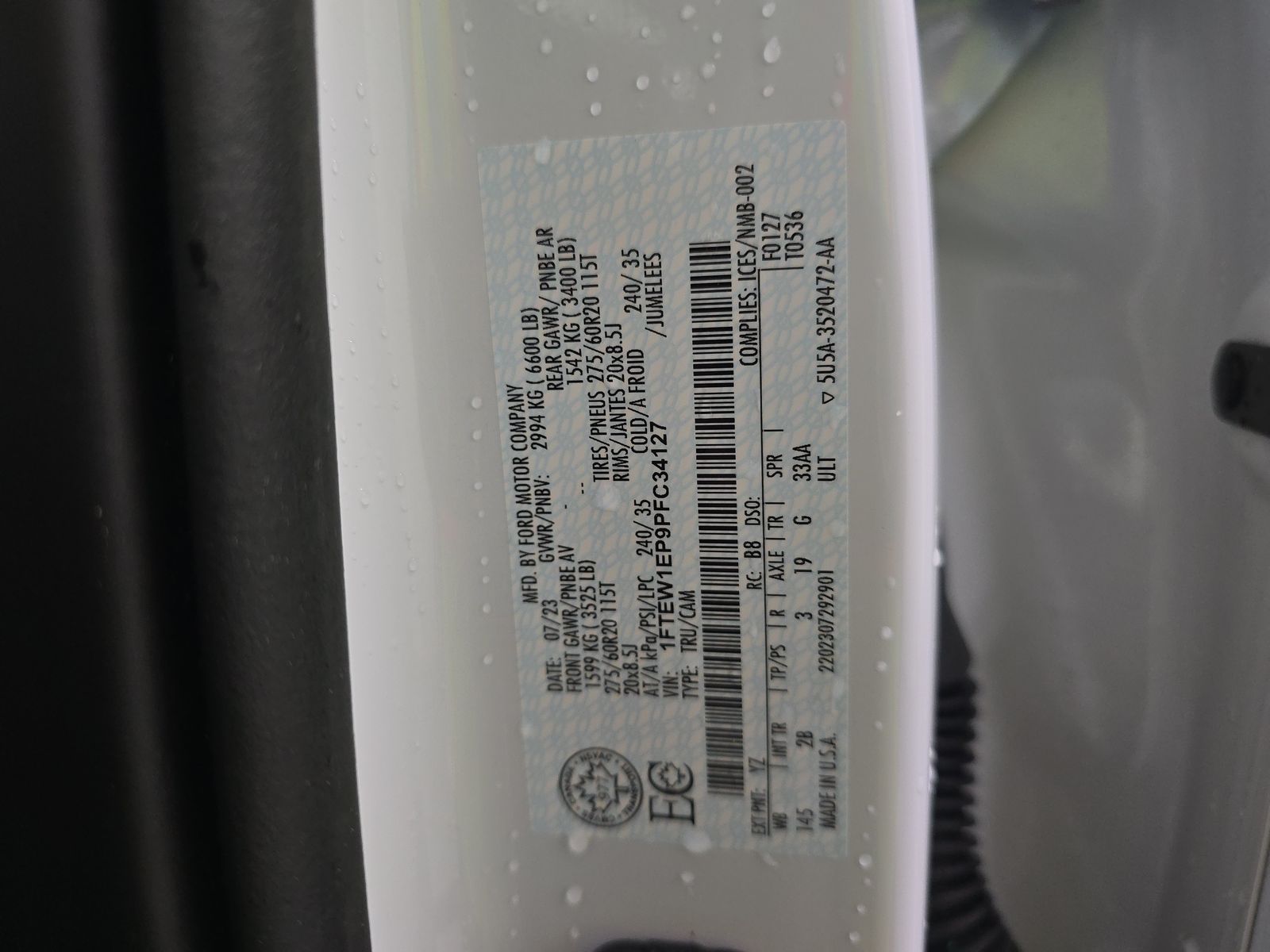 2023 Ford F-150 Lariat AWD