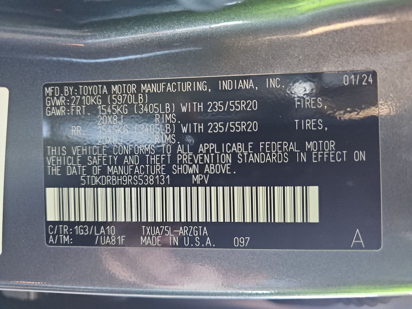 2024 Toyota Highlander Platinum AWD