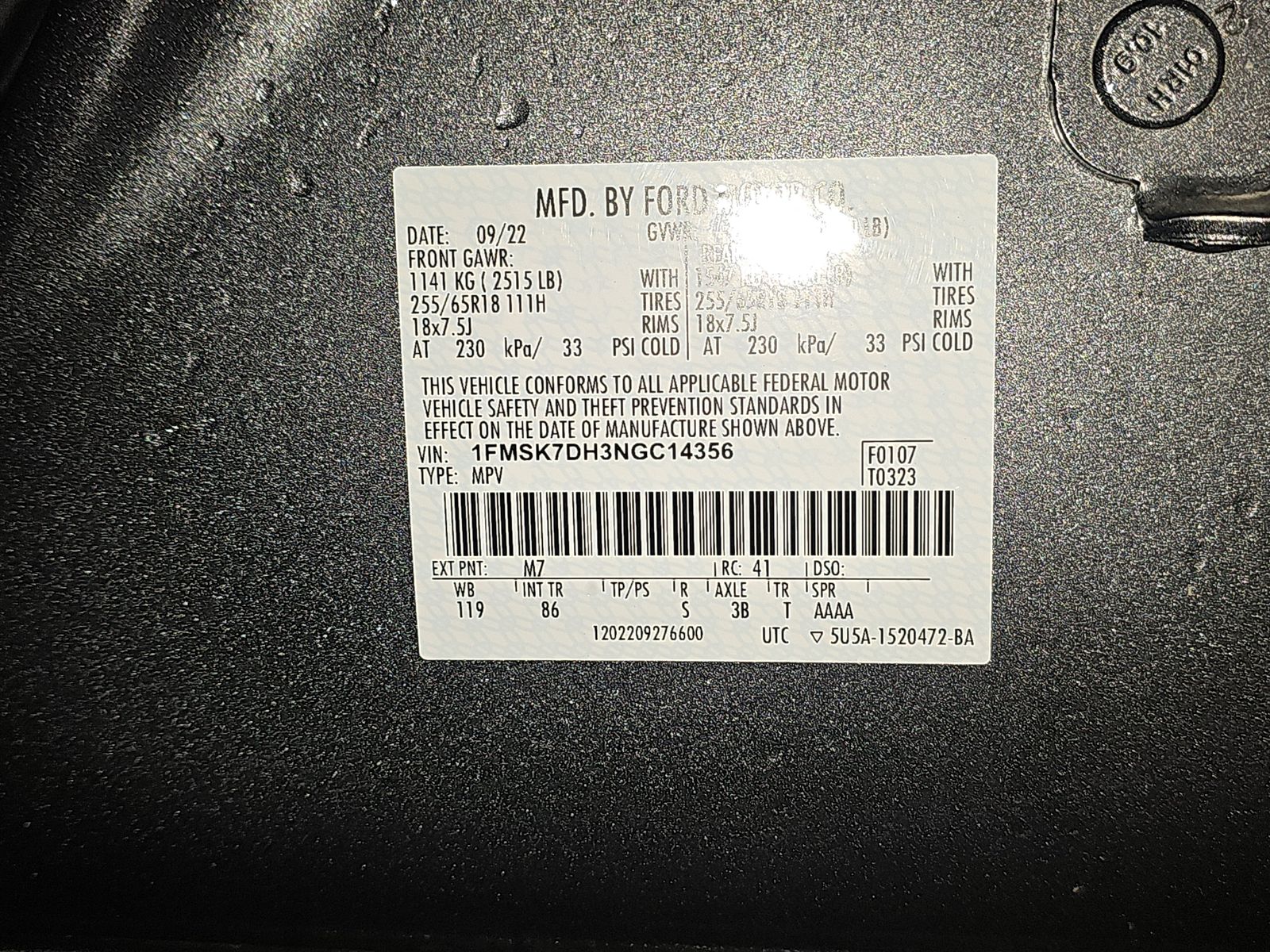 2022 Ford Explorer XLT RWD