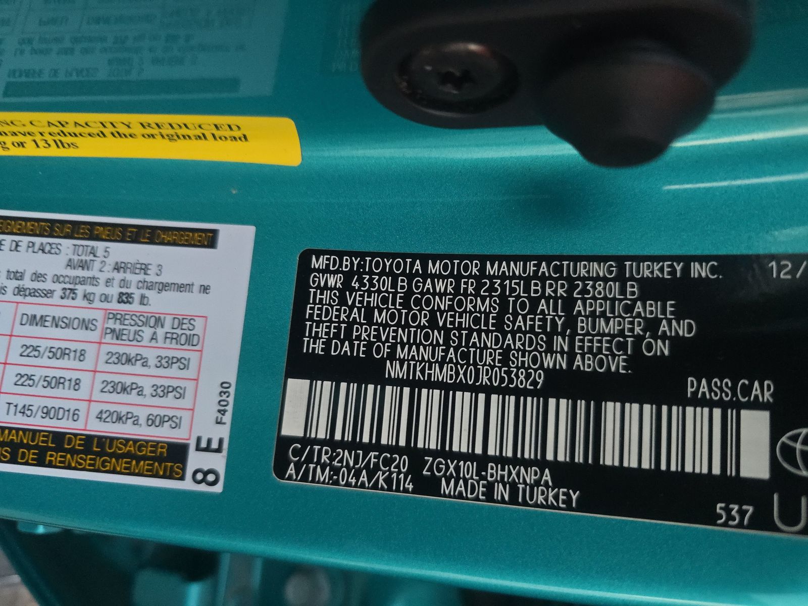 2018 Toyota C-HR XLE Premium FWD