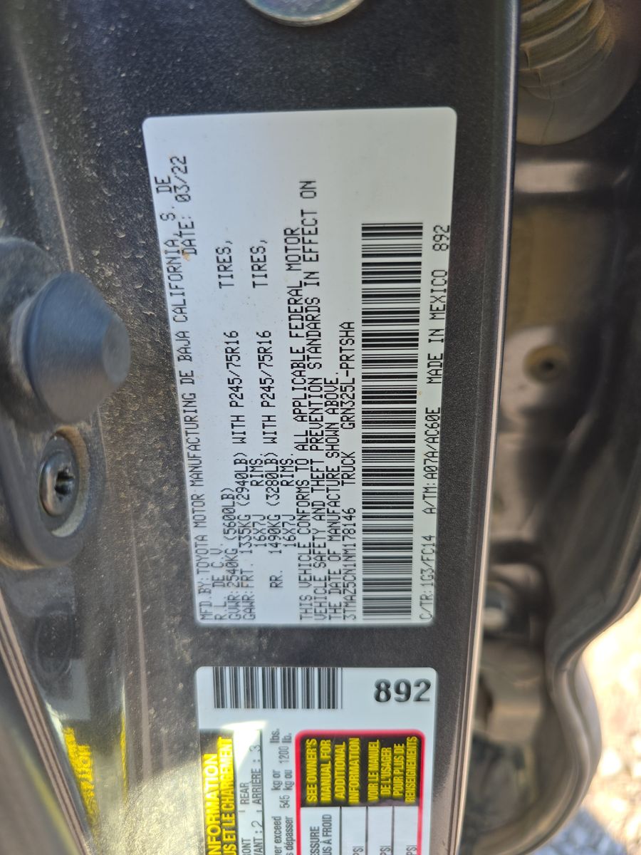 2022 Toyota Tacoma TRD Sport FWD