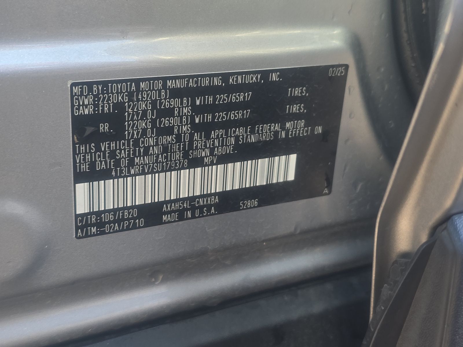 2025 Toyota RAV4 Hybrid LE AWD