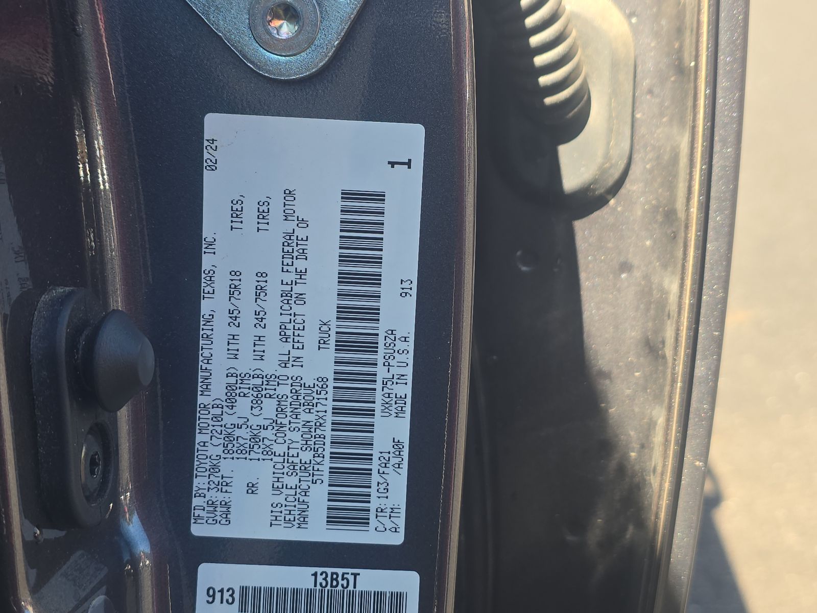 2024 Toyota Tundra SR AWD