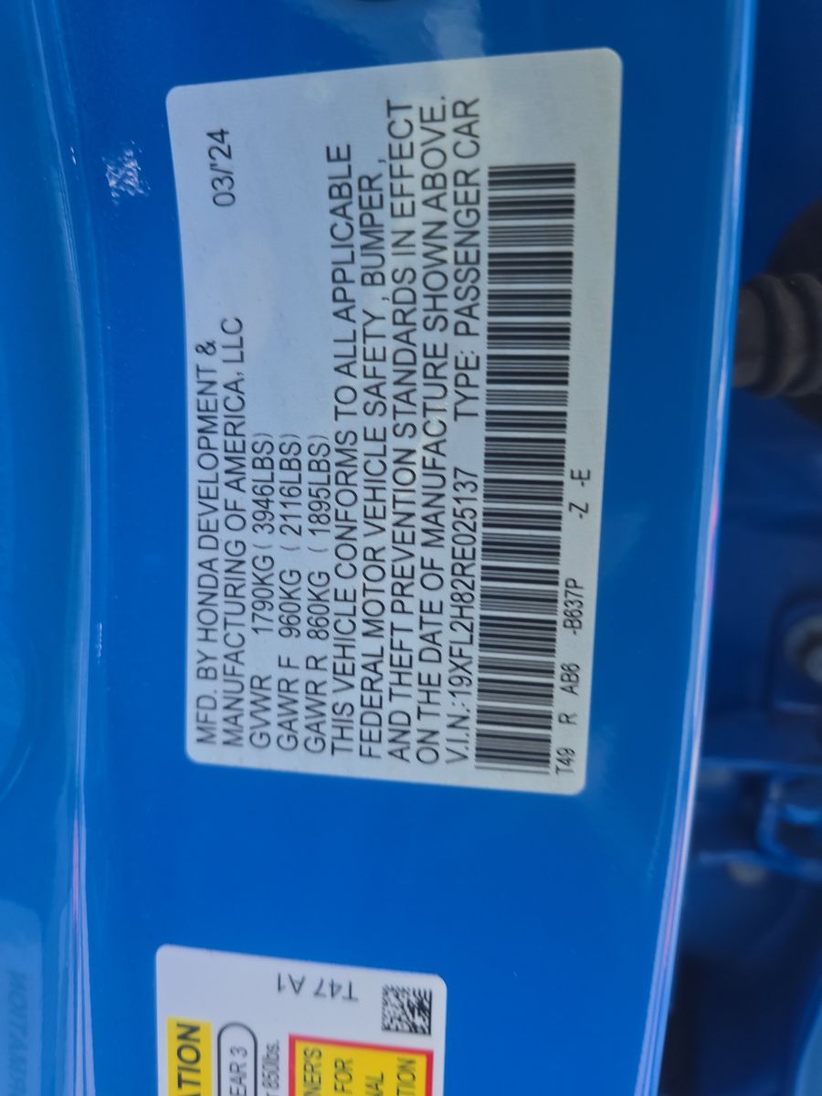 2024 Honda Civic Sport FWD