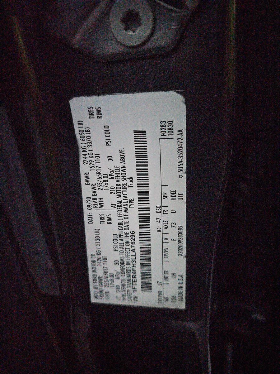 2020 Ford Ranger XL AWD