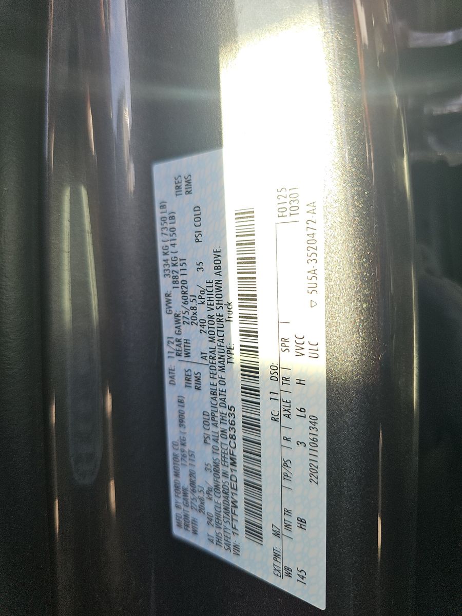 2021 Ford F-150 Hybrid Lariat AWD