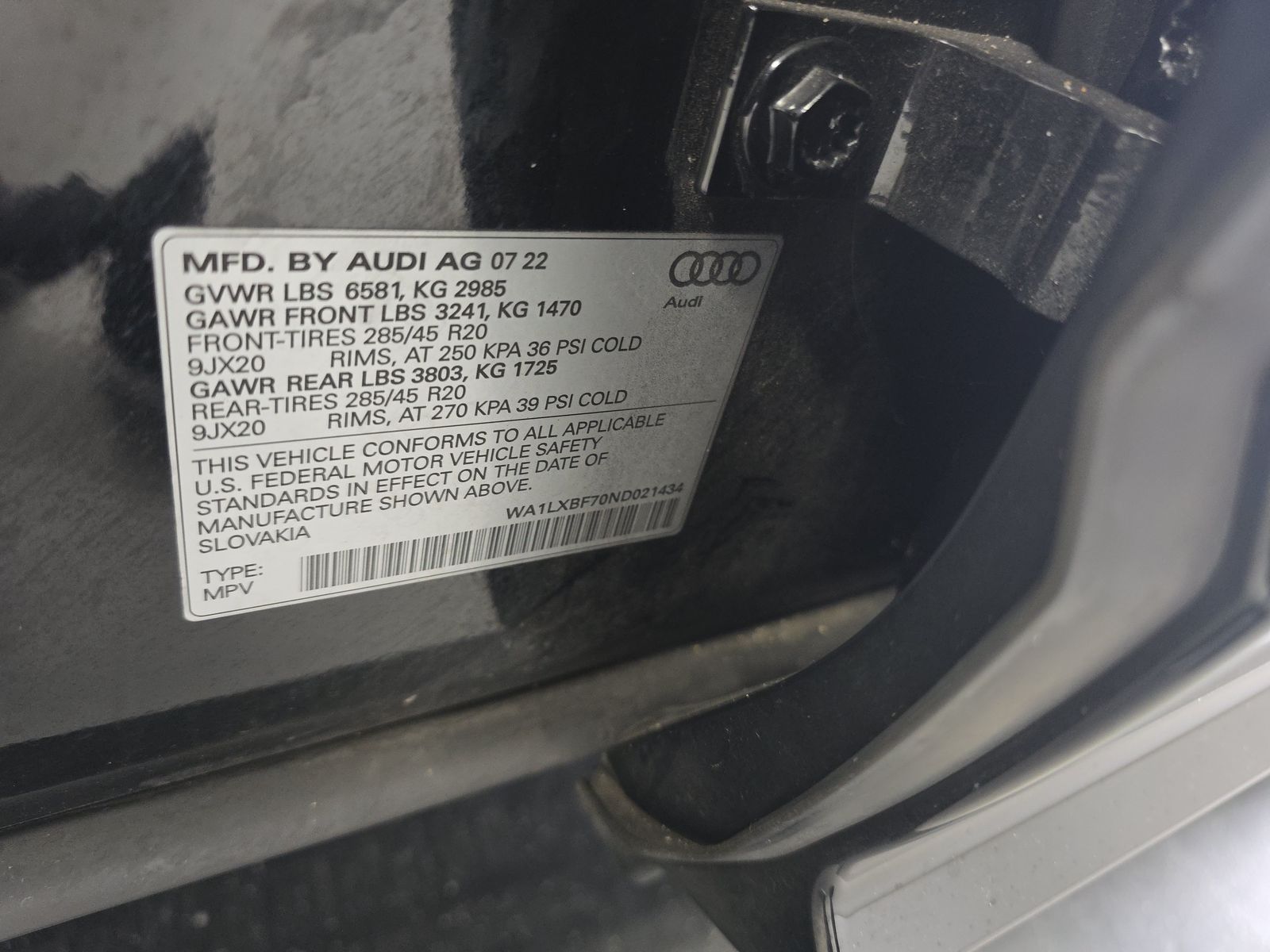 2022 Audi Q7 Premium Plus AWD