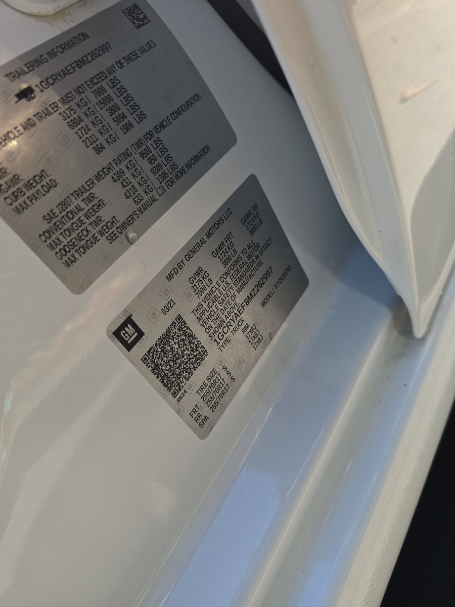 2021 Chevrolet Silverado 1500 Work Truck AWD