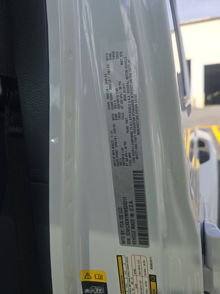 2021 Jeep Wrangler Unlimited Sahara AWD