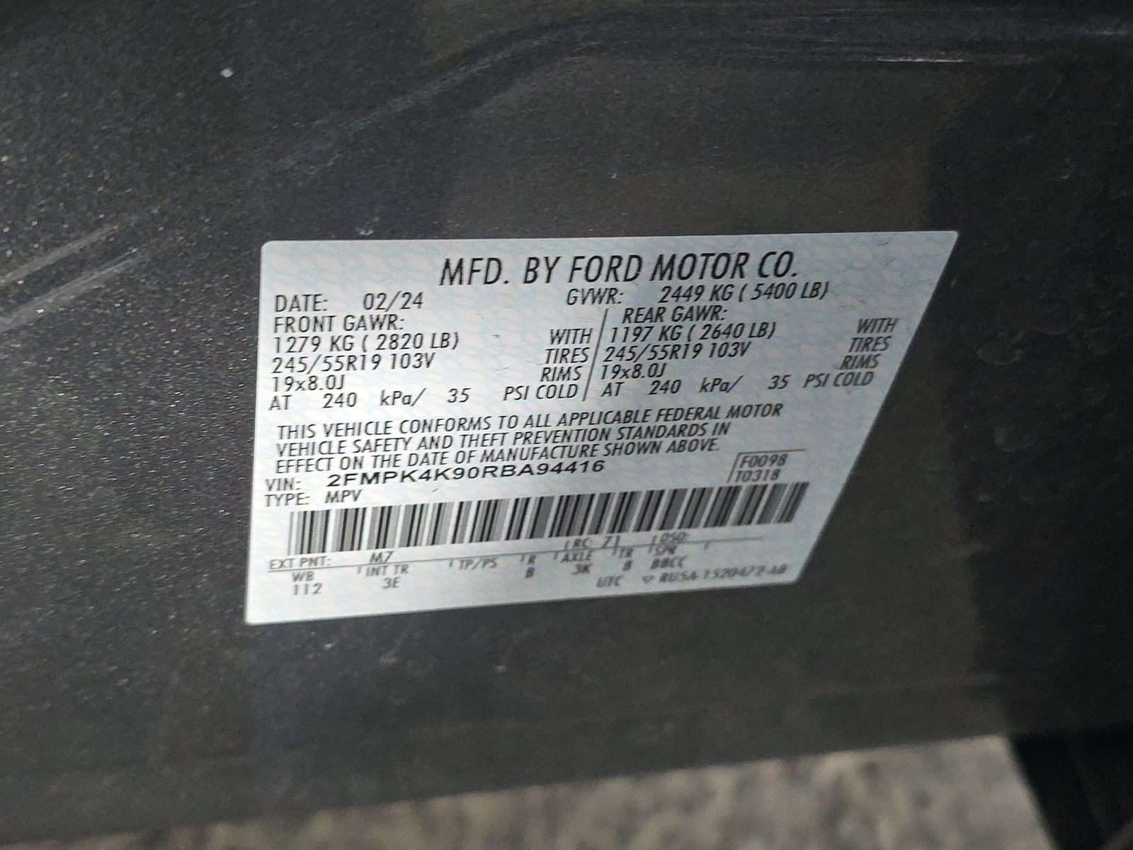 2024 Ford Edge Titanium AWD