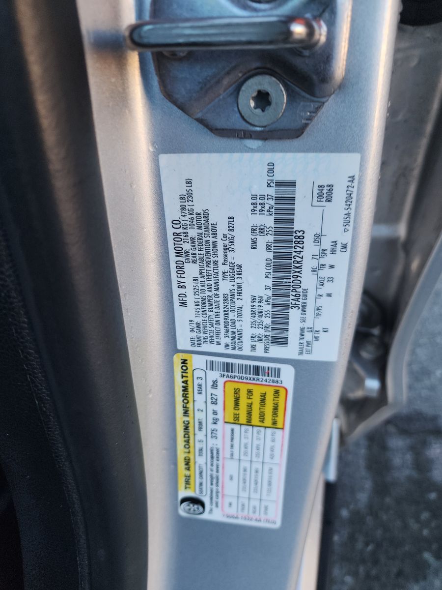 2019 Ford Fusion Titanium AWD