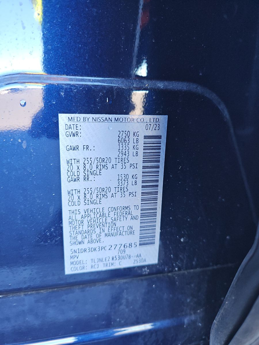 2023 Nissan Pathfinder Platinum AWD