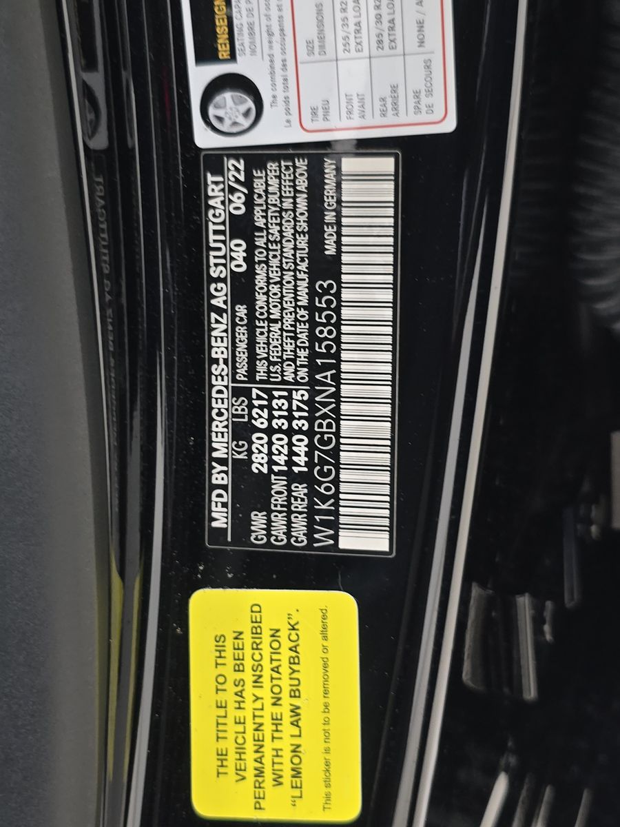 2022 Mercedes-Benz S-Class S 580 AWD