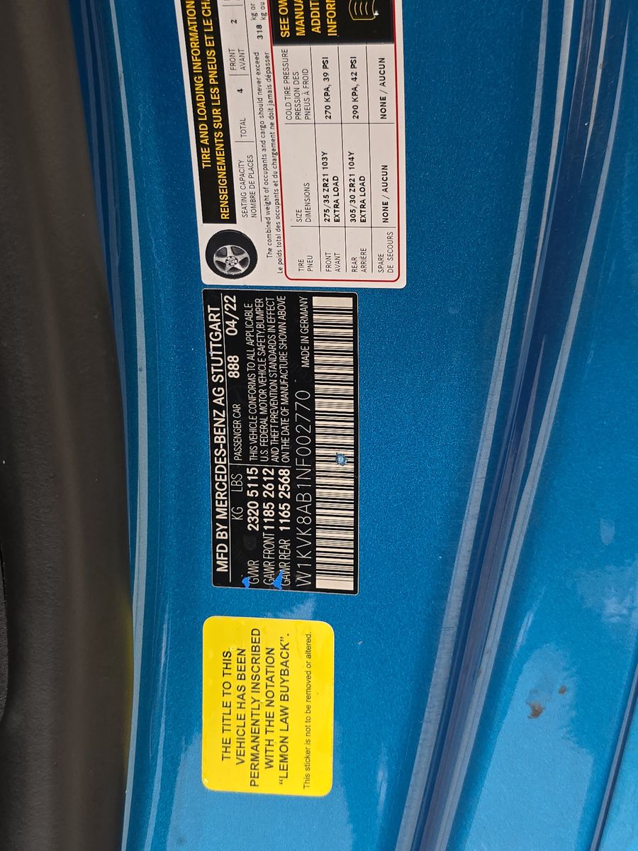 2022 Mercedes-Benz SL-Class AMG SL 55 AWD