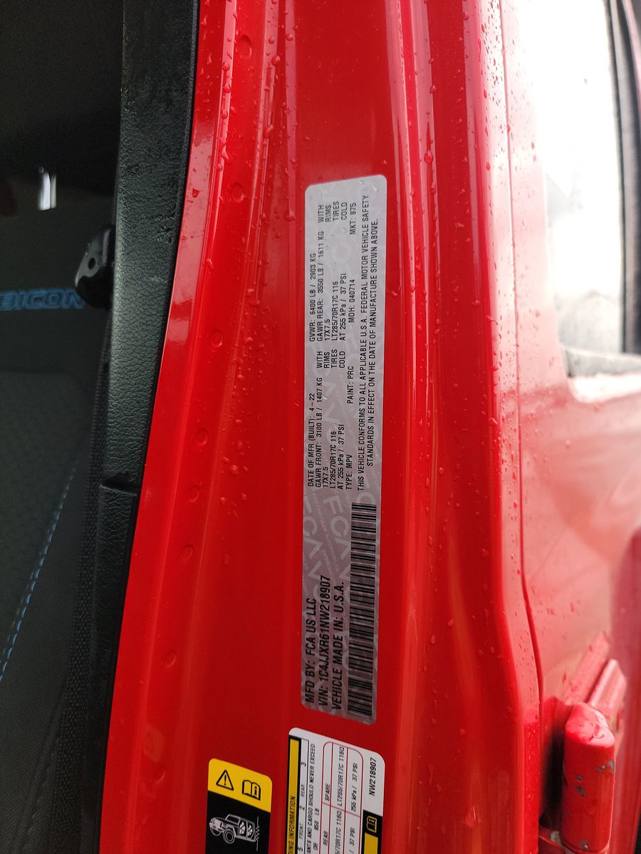 2022 Jeep Wrangler Unlimited 4xe Rubicon AWD