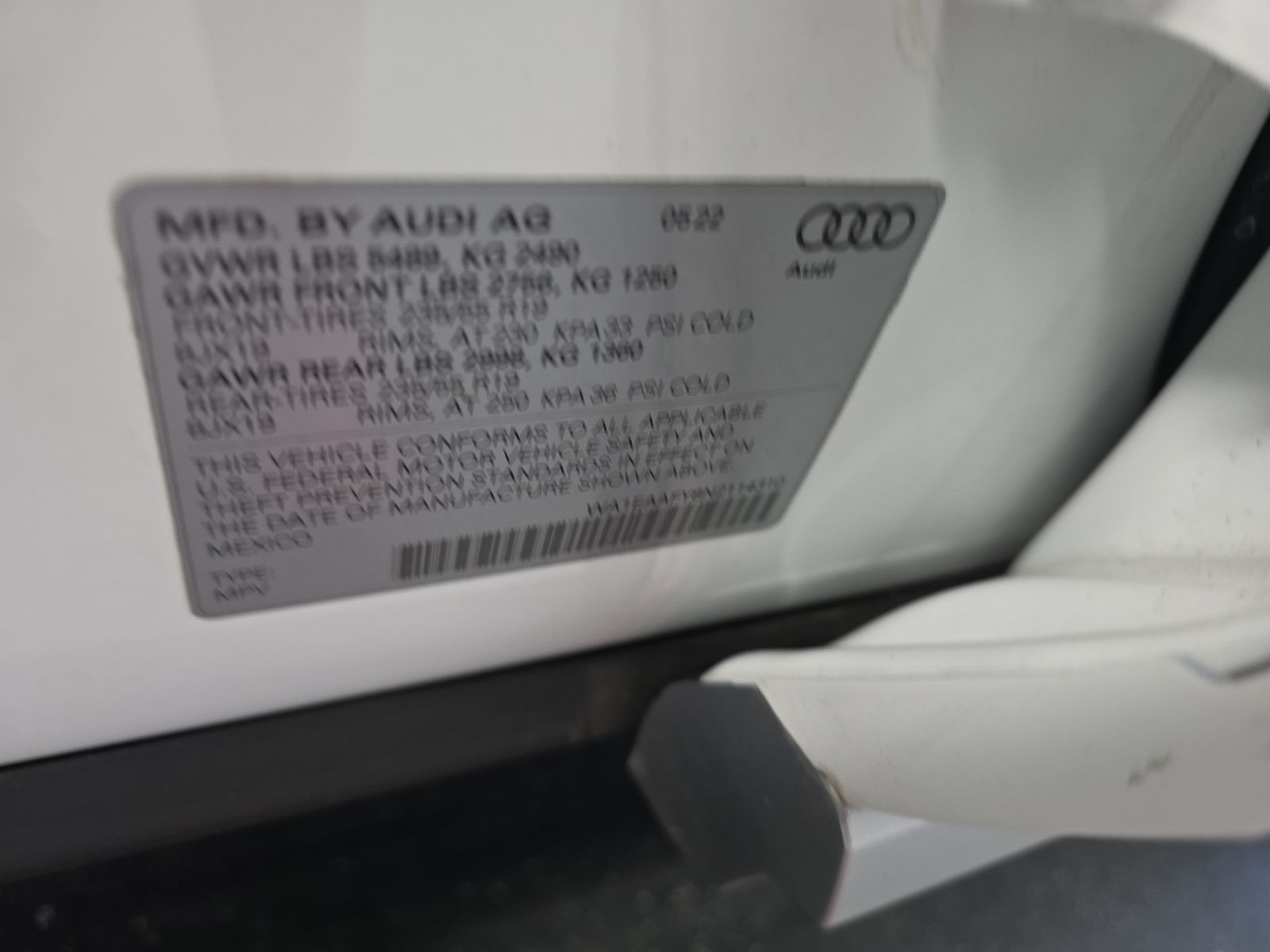 2022 Audi Q5 S line Premium Plus AWD