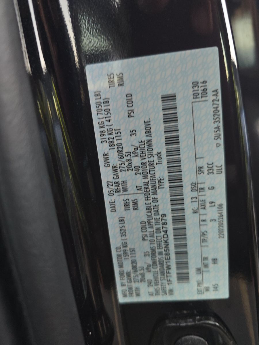 2022 Ford F-150 Lariat AWD