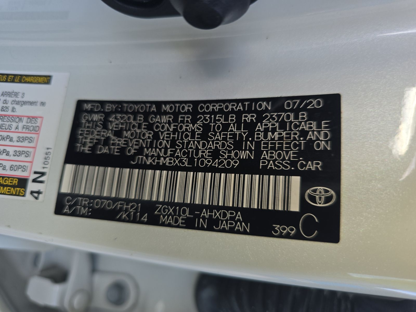 2020 Toyota C-HR LE FWD