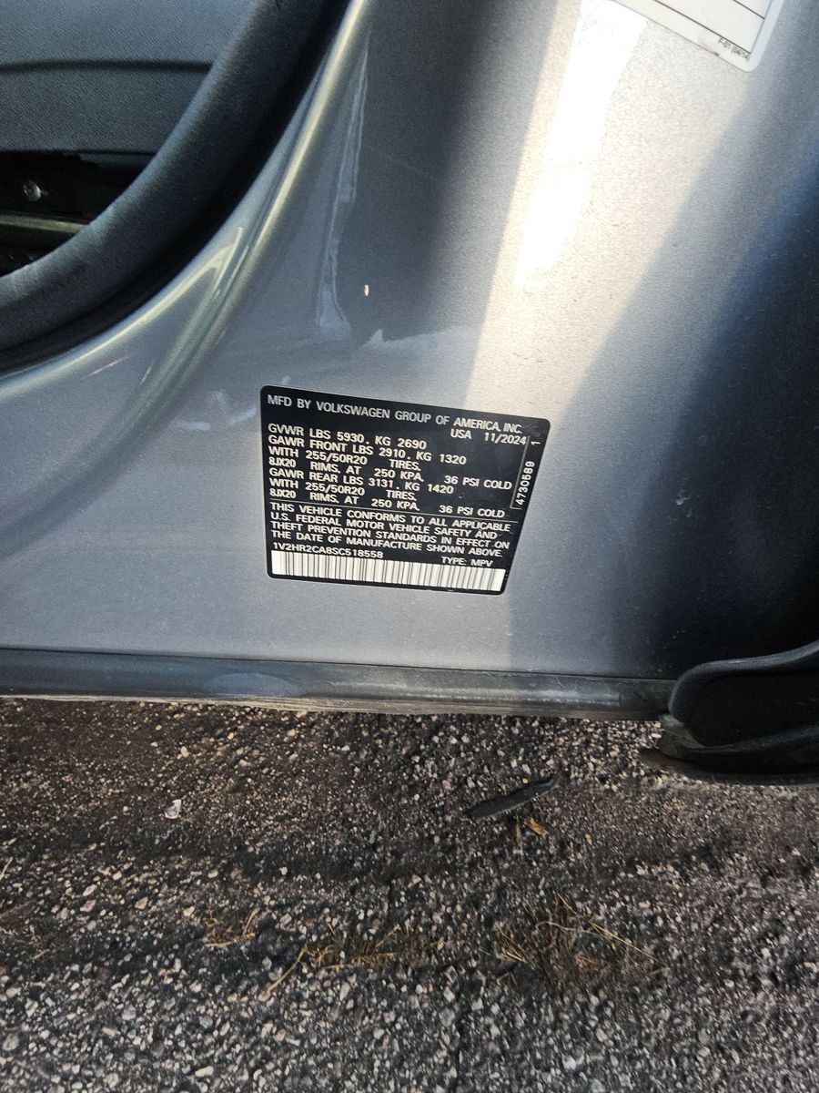 2025 Volkswagen Atlas 2.0T SE AWD