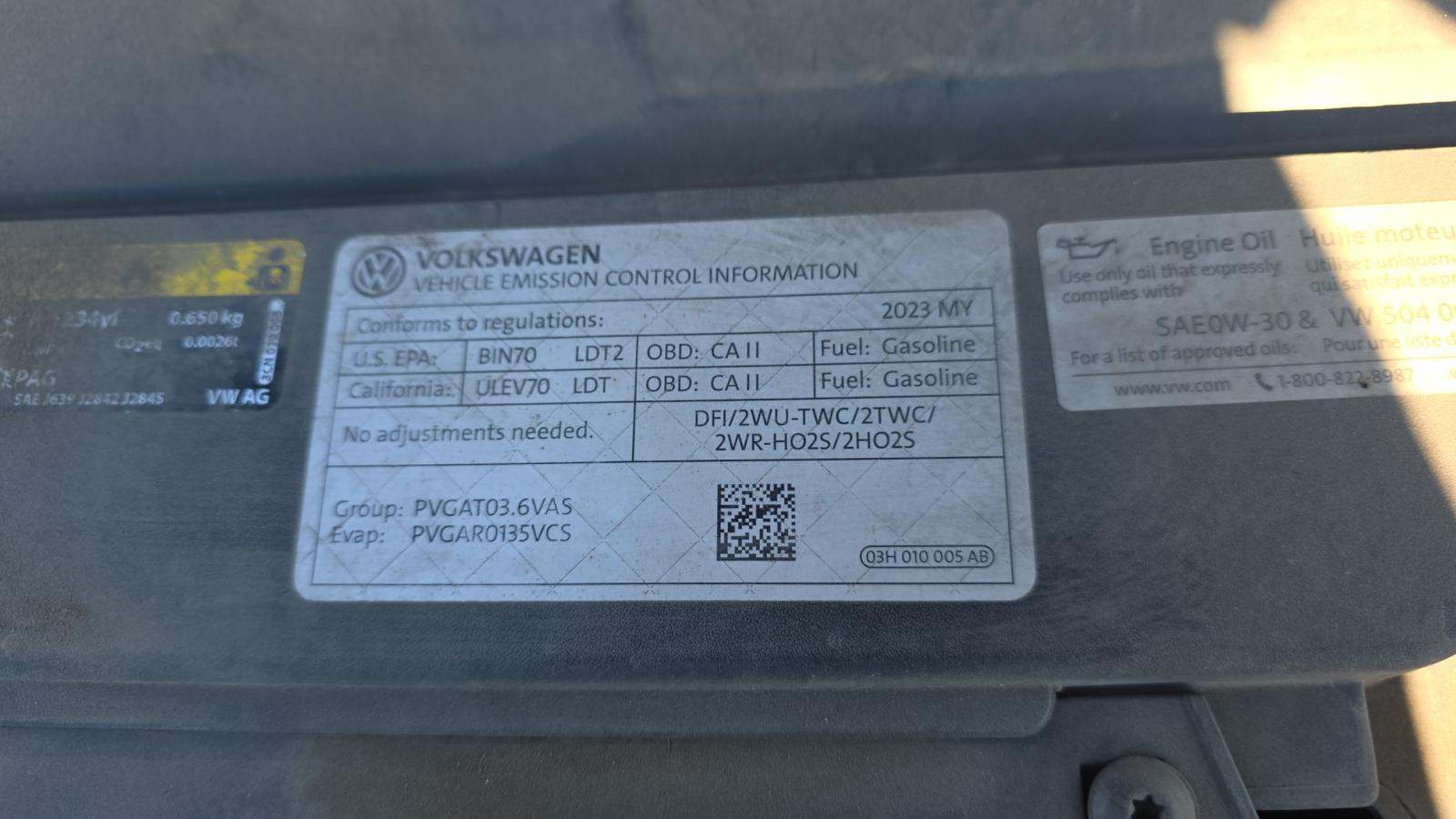 2023 Volkswagen Atlas 3.6L SE AWD