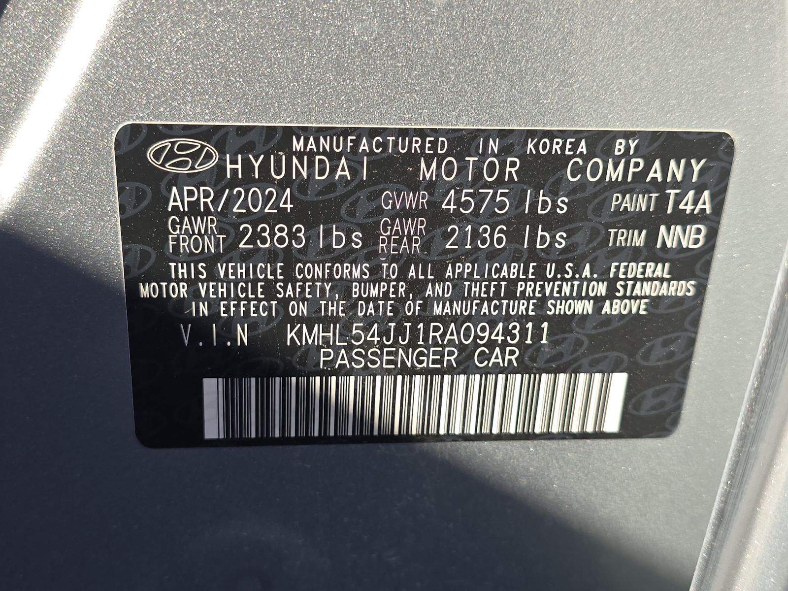 2024 Hyundai Sonata Hybrid Limited FWD