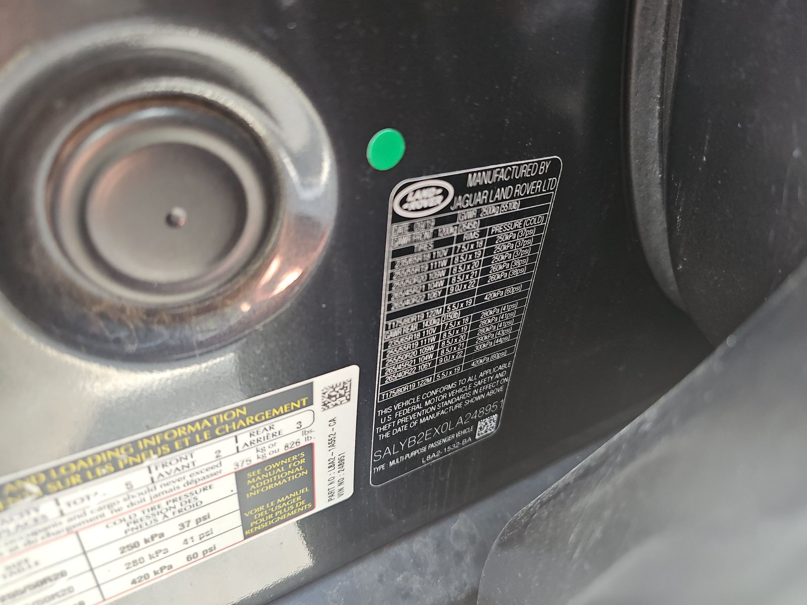 2020 Land Rover Range Rover Velar S AWD