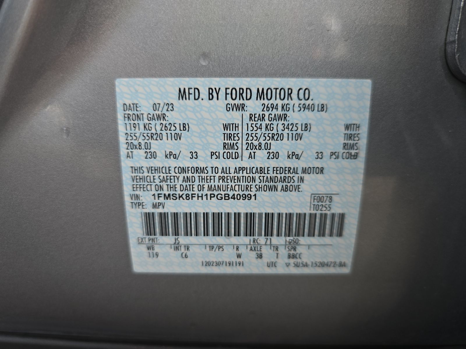 2023 Ford Explorer Limited AWD