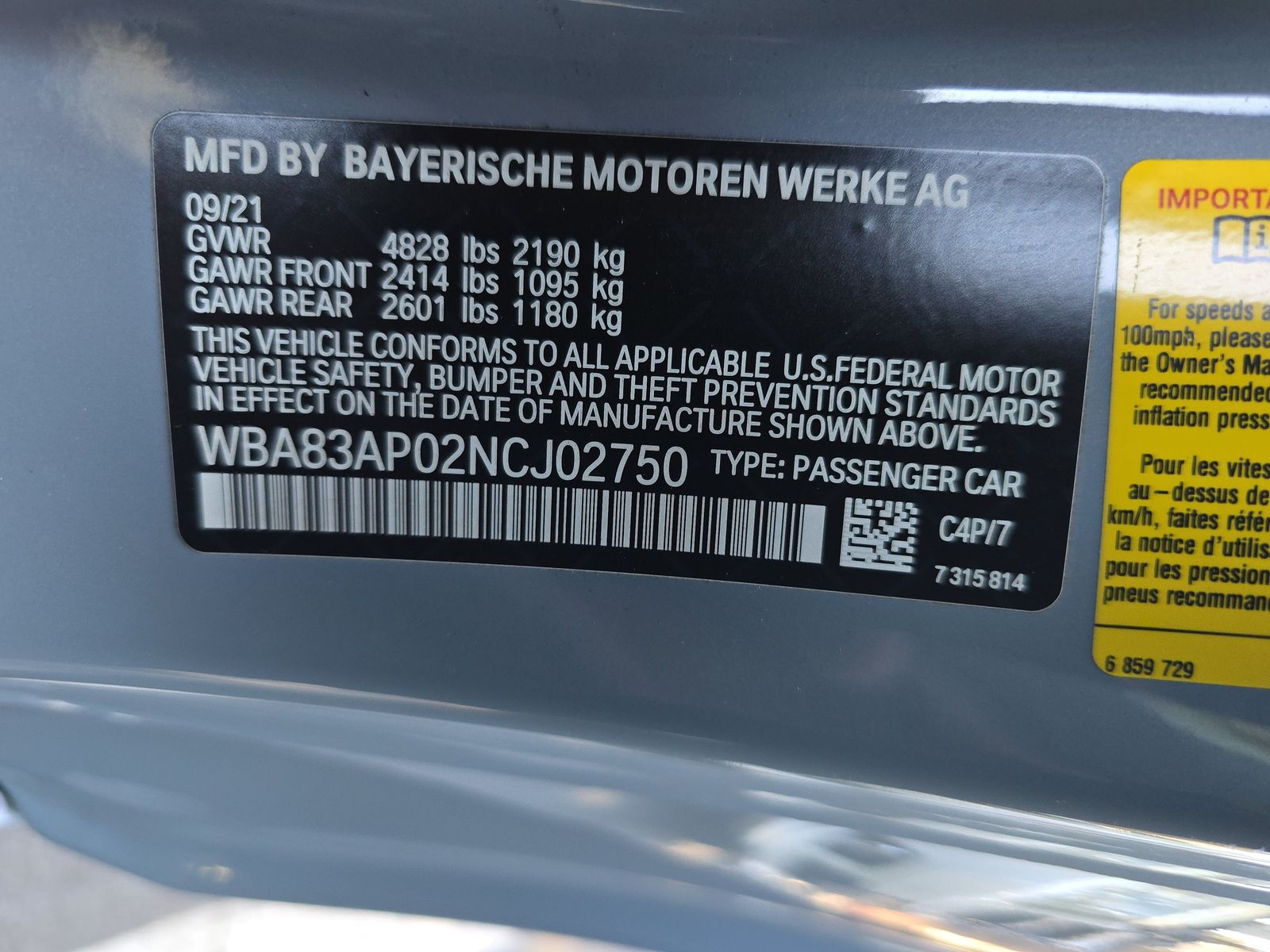 2022 BMW 4 Series M440i RWD