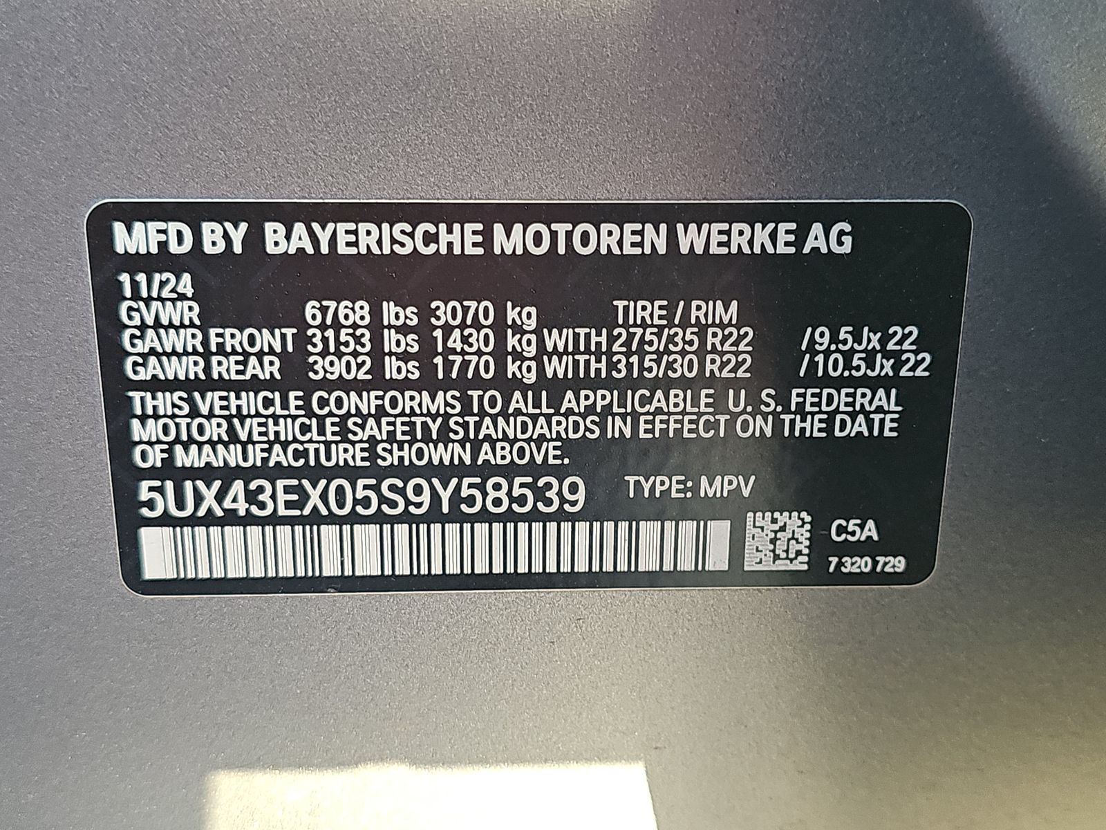 2025 BMW X6 M60i xDrive AWD