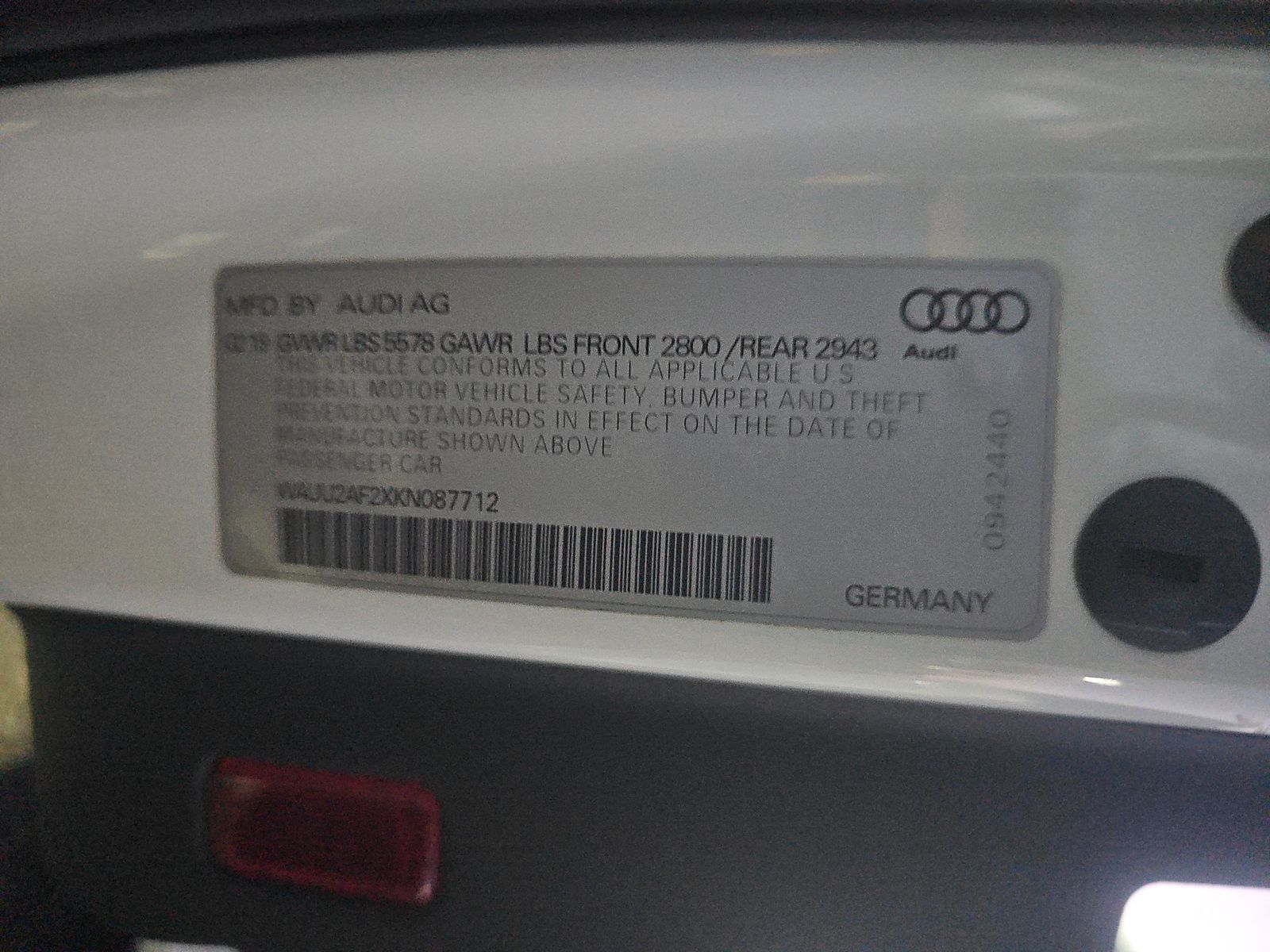 2019 Audi A7 3.0T Premium Plus AWD