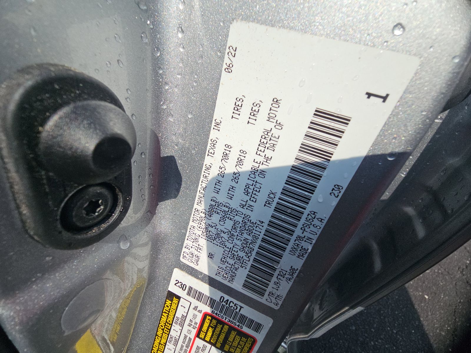 2022 Toyota Tundra SR5 RWD