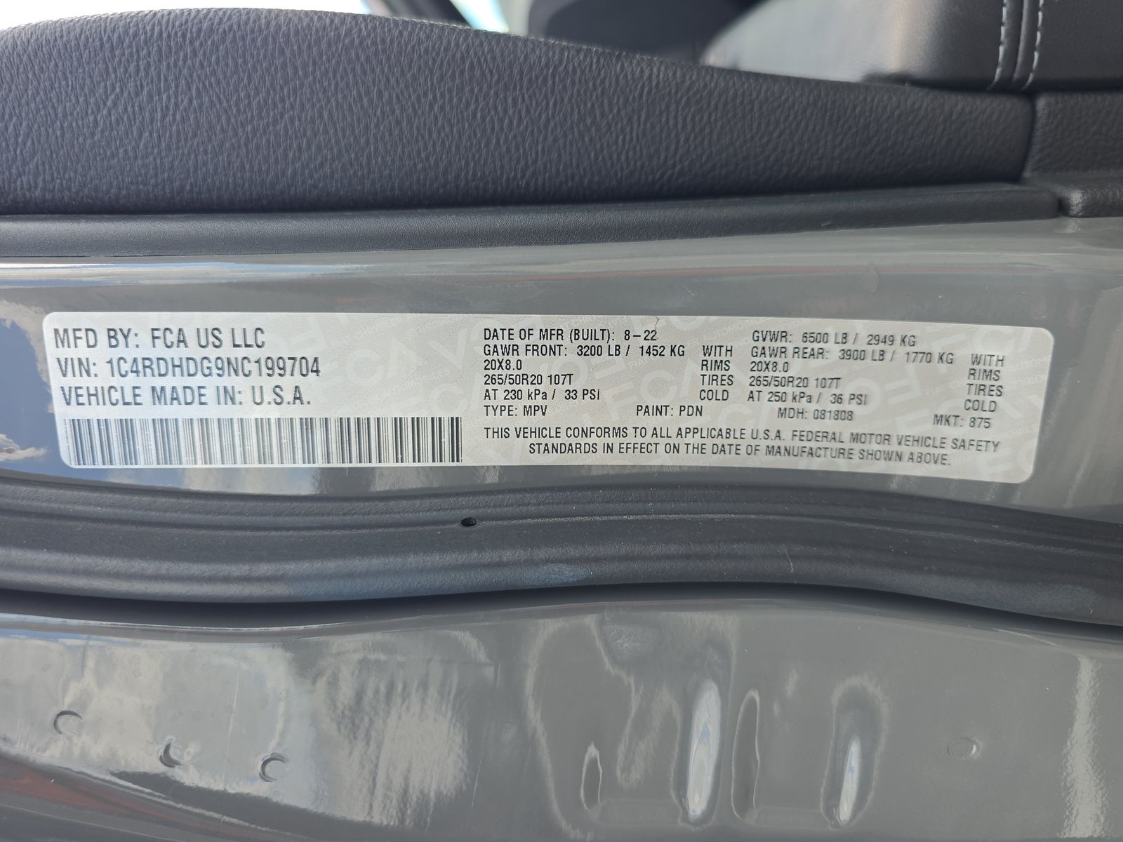 2022 Dodge Durango GT Plus RWD