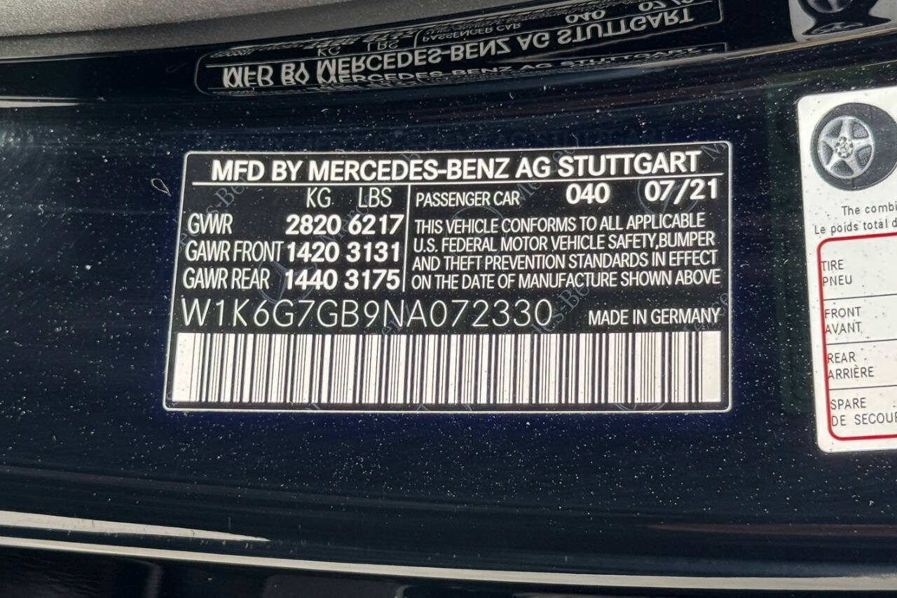 2022 Mercedes-Benz S-Class S 580 AWD