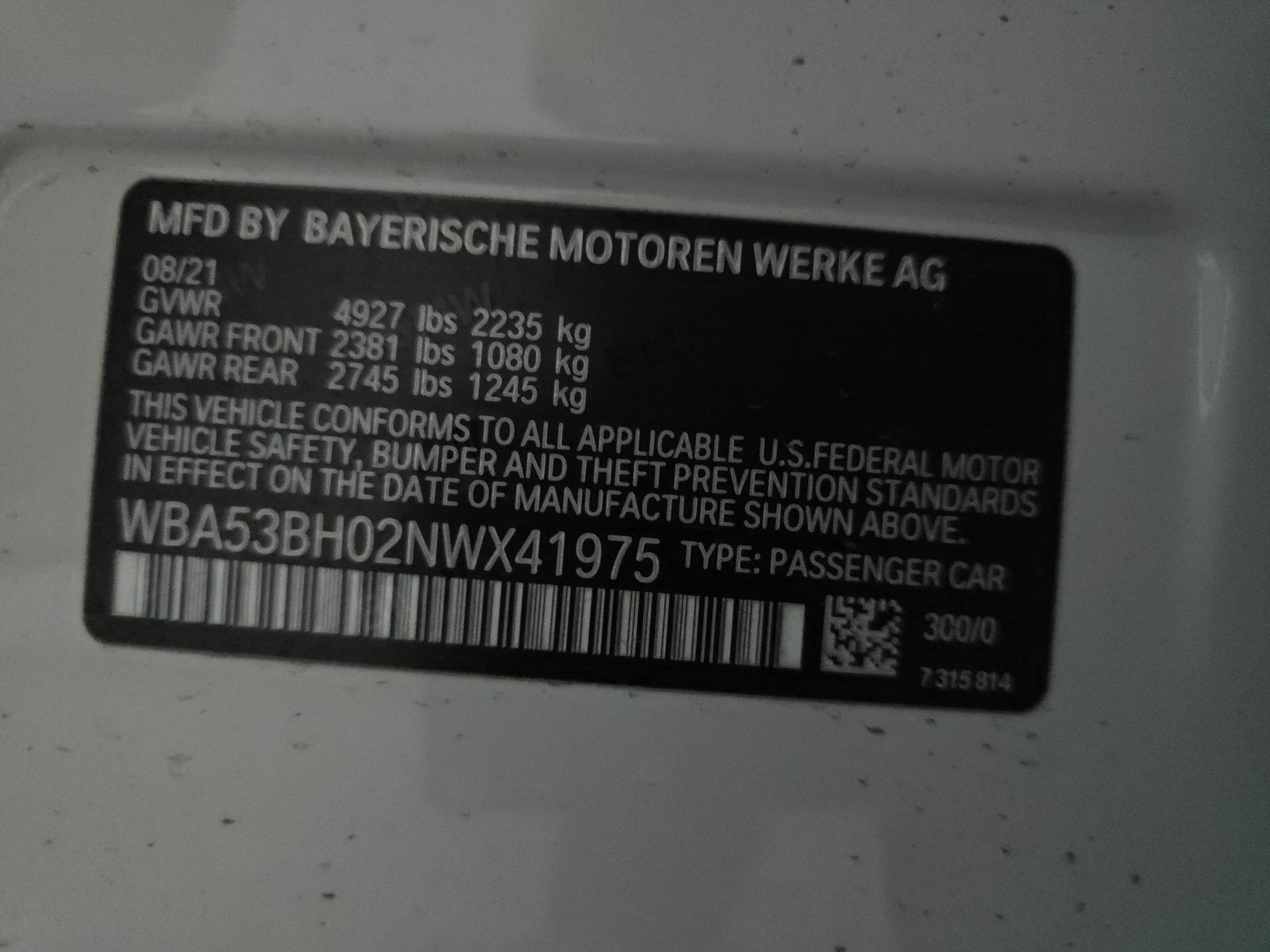 2022 BMW 5 Series 530i RWD