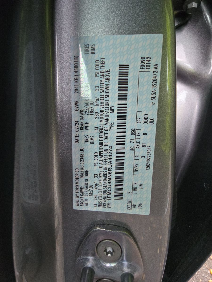 2024 Ford Escape ST-Line AWD