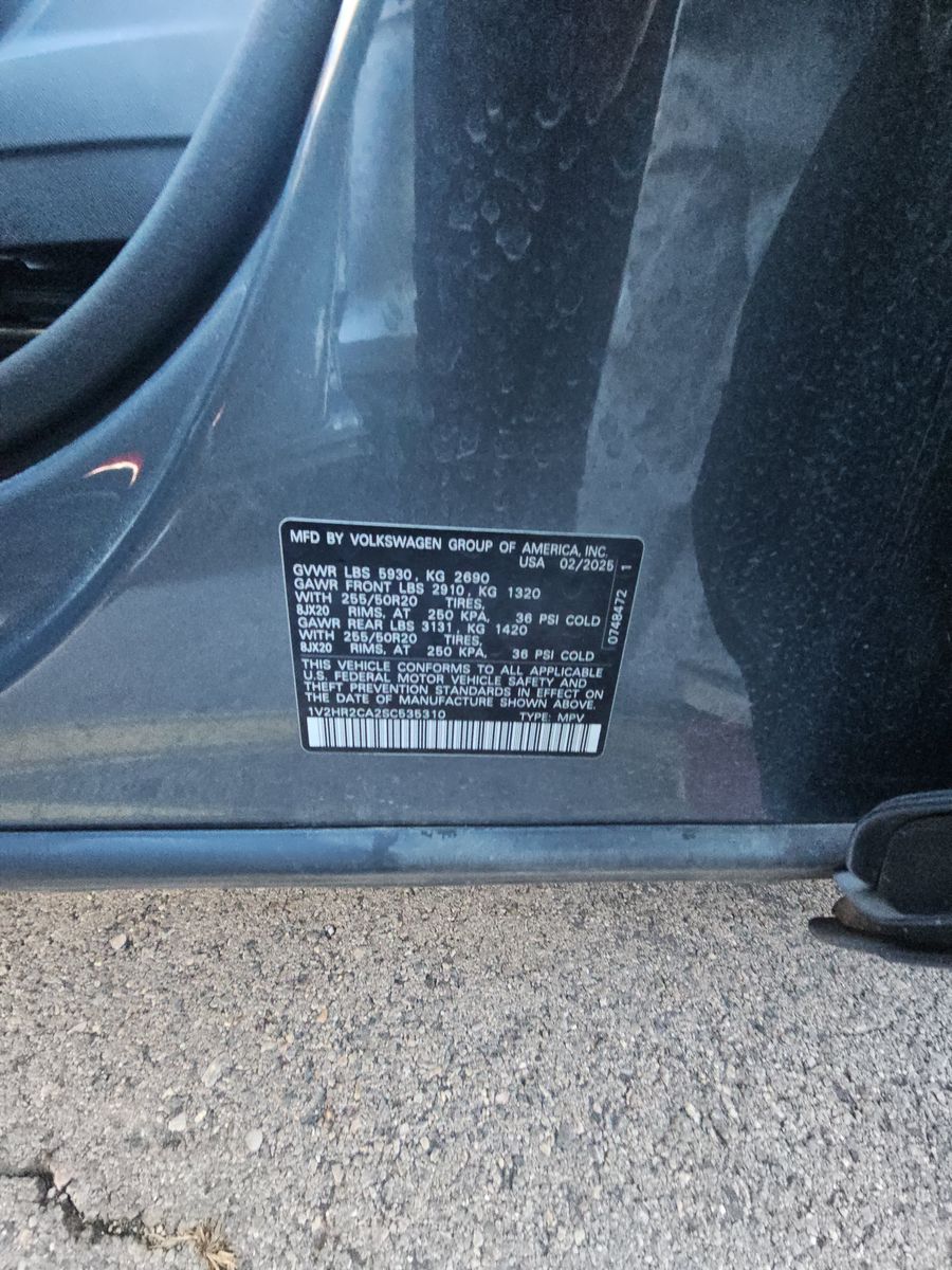 2025 Volkswagen Atlas 2.0T SE AWD