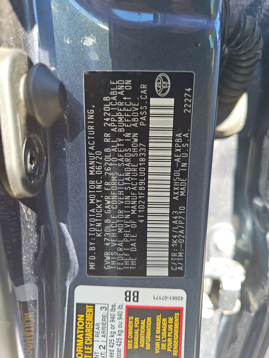 2020 Toyota Avalon Hybrid Limited FWD