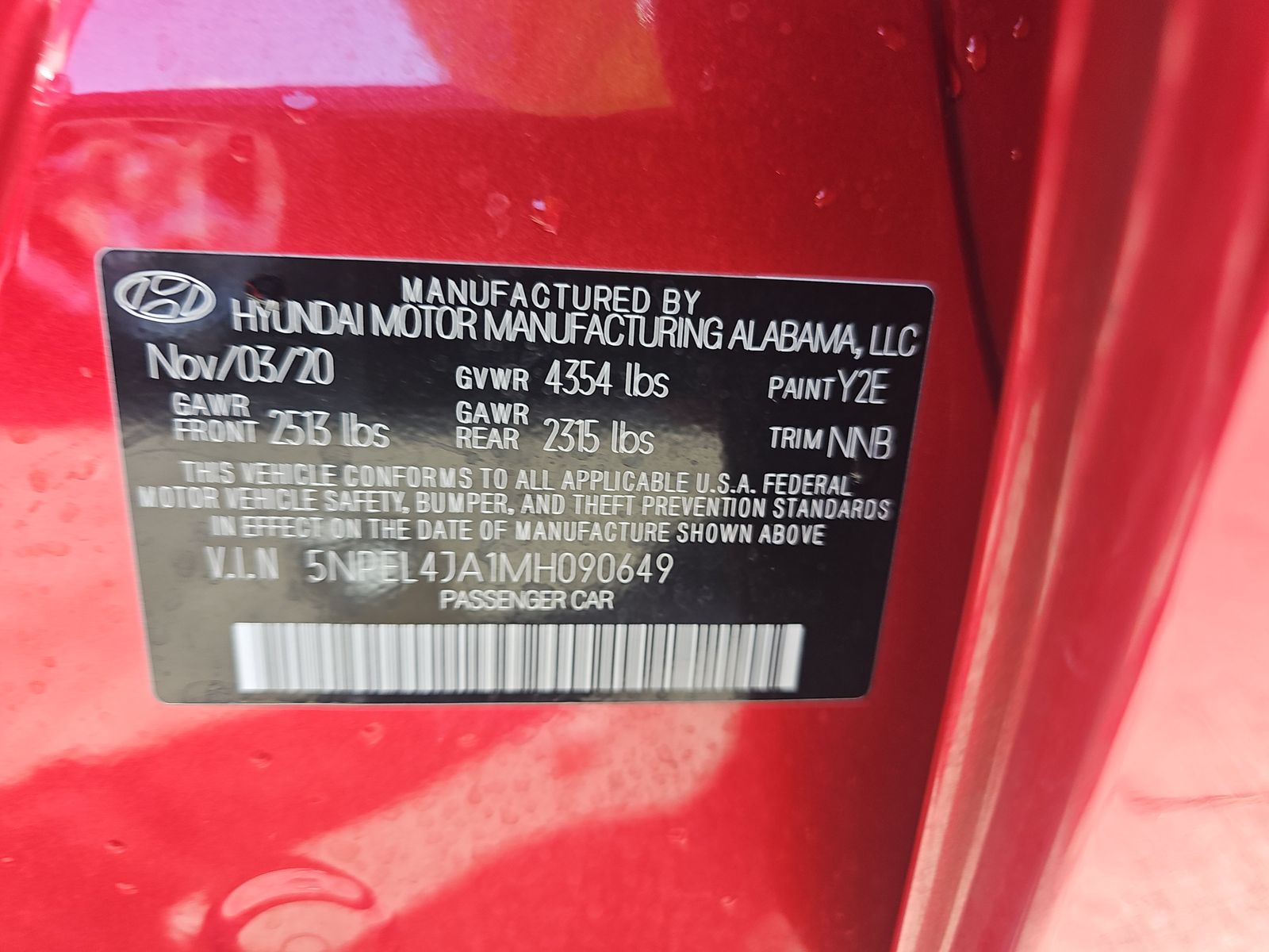 2021 Hyundai Sonata SEL FWD